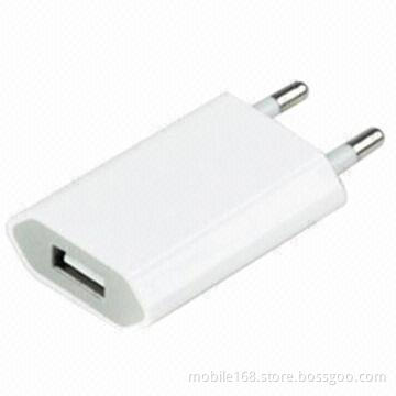 Mini Portable USB Wall Charger, 10 Colors Available, ABS Material